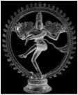 Black and white pic of Nataraja, the Lord of the Dance